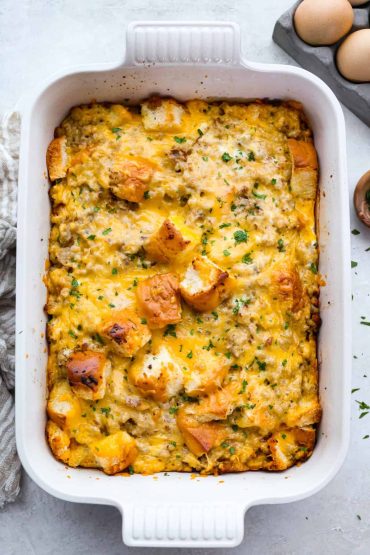 Hawaiian Roll Breakfast Casserole
