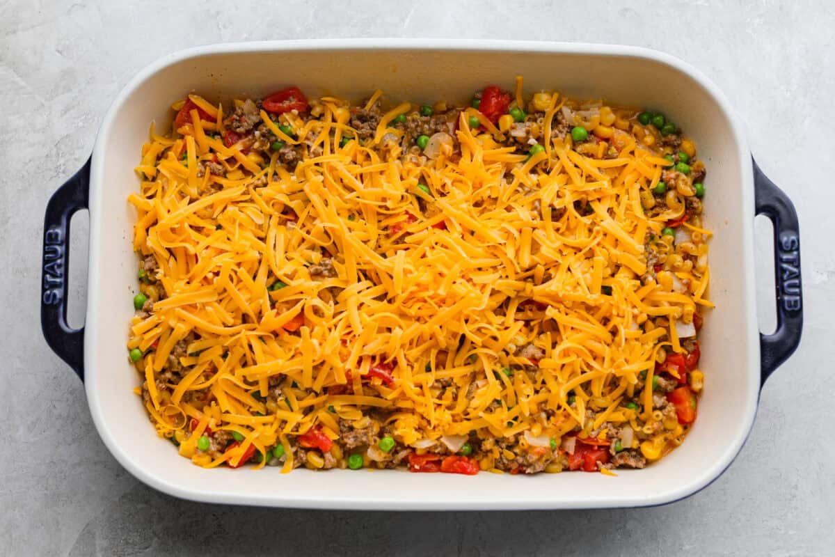 Shipwreck casserole is the ultimate “use what you’ve got” comfort food! Layer it with rice, potatoes, or pasta, toss in any veggies on hand, and make it as cheesy as you like. It’s hearty, budget-friendly, and nearly impossible to mess up!