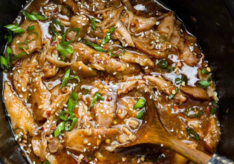 Slow Cooker Korean BBQ Chicken