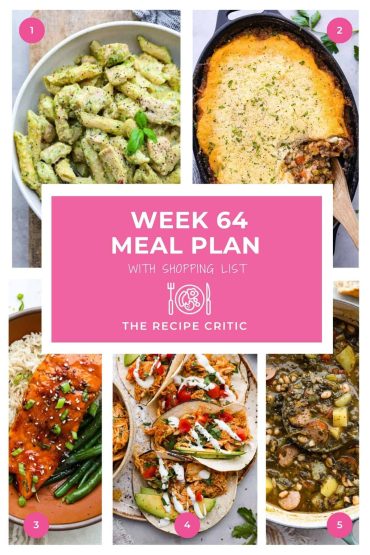 Weekly Meal Plan #64