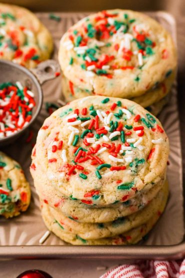 Christmas Sprinkle Cookies