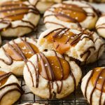 Twix Thumbprint Cookies
