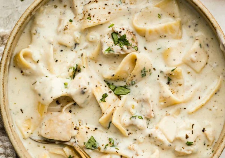 Creamy Chicken Alfredo Soup