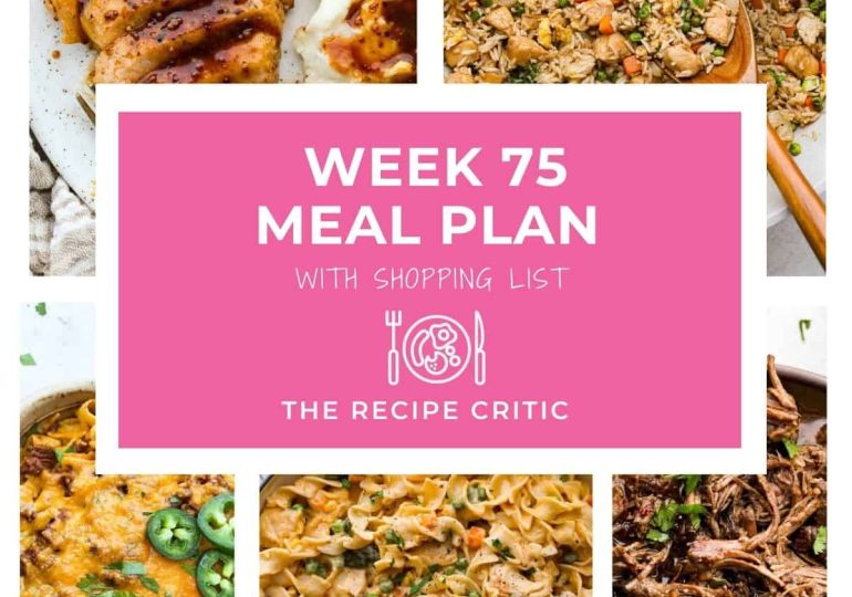 Weekly Meal Plan #75