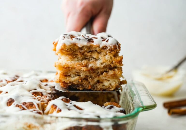 Cinnamon Roll Butter Swim Biscuits